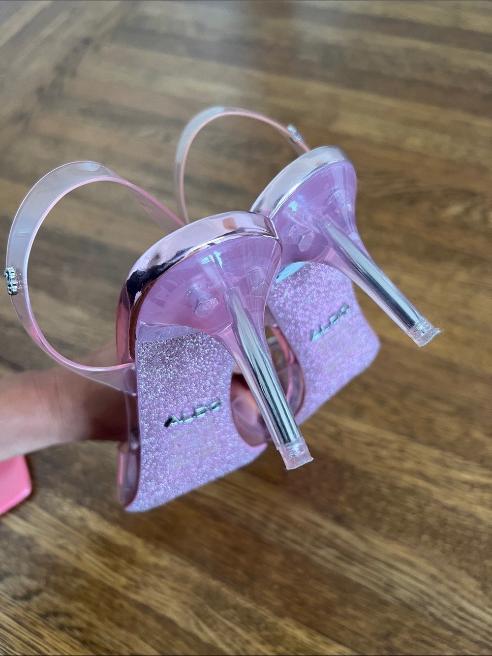 Pink Barbie Aldo Heels - Picture 4 of 5